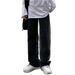 American Street Gradual Change Black Jeans Men Autumn And Winter High Street Ins Tide Loose Casual Thin Straight Trousers_mkmklike.com