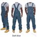 Men's ClothingMen's Overalls Fashionable Multi Pocket Loose Denim Trousers AF0995_mkmklike.com
