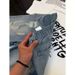 Cleanfit Men's Blue Ripped Denim Shorts Summer Retro Cropped Straight Leg Five Point Pants_mkmklike.com