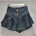 Retro Hot Girl Ruffled Denim Short Skirt Female 2025 Spring And Summer Age Reducing Pants Skirt A Line Puffy Skirt_mkmklike.com