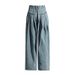 High Waisted Wide Leg Cargo Jeans For Women – Comfortable Loose Fit Denim Pants With Large Pockets, Slimming & Stylish For Petite_mkmklike.com