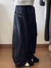 Men’s Patchwork Plaid Jeans – Avant-Garde Asymmetrical Design With Raw Hem & Relaxed Fit (S-3XL, Blue/Red, Polyester Blend)_mkmklike.com