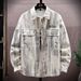 Handsome Casual For Men In 2025, New And Autumn Tie Dyed Denim Jacket, Men's Trendy Youth Spring Jacket_mkmklike.com