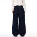 American Style Original Color Denim Straight-Leg Men's Cleanfit Trend Loose Simple Button Front Casual Pants_mkmklike.com