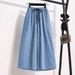 European And American Foreign Trade Clothing Factory Summer Plus-size Women's Drawstring Ultra-thin Fabric Elastic Waist_mkmklike.com
