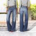 Women's High-Waisted Wide-Leg Jeans – Retro Flared Denim Pants (Vintage Washed, Breathable & Lightweight For Summer, Office & Casual Wear)_mkmklike.com