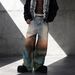 Men’s Tie-Dye Streetwear Jeans – Oversized Straight Fit, Rainbow Washed Denim (S-3XL) | Psychedelic & Hand-Painted Artistry_mkmklike.com
