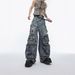 Artillery Cargo Jeans – Heavyweight Distressed Denim Pants With Multi-Pockets & Relaxed Wide-Leg Fit (M-3xl) – Vintage Streetwear In Light Blue_mkmklike.com