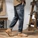 High-quality American Retro Jeans Men's Four-season Washed Denim Trousers Men's Tall Extended Jeans Men_mkmklike.com