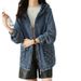 Women's Loose Large Size Denim Short Jacket with Hood Fashionable Korean Style Spring Autumn Waisted Casual Top_mkmklike.com