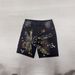 Men's Embroidered Distressed Denim Shorts – Vintage Washed & Artistic Stitching For Edgy Style_mkmklike.com