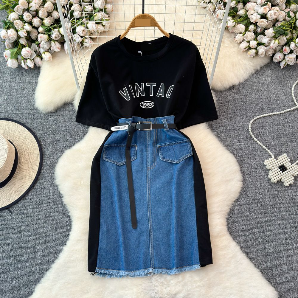 Women's Clothing Letter Print Dark Green Short Sleeved T Shirt For Women In Summer New Loose Casual Versatile Half Sleeved Top Trend_mkmklike.com