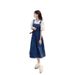 Waist Cinching Slimming Small Versatile Skirt, Mid To Long Dress, Summer New Denim Camisole Dress_mkmklike.com