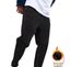 Men's Stretch Jeans Fleece Lined Thick Loose Straight Leg Trousers Winter Style_mkmklike.com
