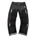 Men's Clothing Men's Denim Cargo Pants, European And American Fashion, Popular On Instagram Style, Stretch Patch Denim Layered Flared Pants 03_mkmklike.com