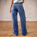 Women's Clothing High-Waisted Wide Leg Jeans Washed Gradient Retro Loose Fit Casual Denim Spring/Autumn Wear_mkmklike.com