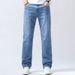 Men's Summer Jeans Loose Straight Leg One Piece Dropshipping Comfortable Fit Straight Leg Pants_mkmklike.com