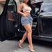 Women's Clothing INS Casual Curling Tassel Jeans Shorts_mkmklike.com
