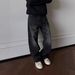 Men's Clothing 16oz Selvedge Denim Jeans – Heavyweight Triple-Stitch Construction, Black (Vintage Wash, Straight Cut, No-Stretch Cotton, M-XXL)_mkmklike.com