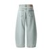 Heavy-duty Washed Scimitar Jeans American Style Loose Wide-leg Men's Light-colored Distressed Banana Pants_mkmklike.com