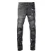 quality Jeans Fashion High Street Ripped Grey Paint Repair Low Rise Skinny Pants Y2k Hombre_mkmklike.com