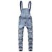Men's Distressed Overalls - Vintage Washed Denim Bib Overalls With Adjustable Straps & Ripped Details (S-Xxxl, Slim Fit, Retro Streetwear)_mkmklike.com
