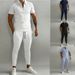 Summer Menswear Slim Fit Trend Youth Leisure Sports Set_mkmklike.com