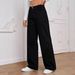 Women's High-Waisted Baggy Straight-Leg Jeans - 90s Vintage Washed Denim Pants, Non-Stretch Black Wide-Leg Trousers For Streetwear_mkmklike.com