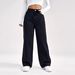 High-Waisted Straight-Leg Jeans For Women - Stretch Denim, Relaxed Fit, Vintage Wash (XS-7XL)_mkmklike.com