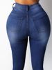 K Women's Jeans; High-waisted, Slim-fit Pencil Trousers._mkmklike.com