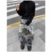 American High Street Men's 3D Digitally Printed Lettering And Floral Patterned Jeans Trendy Distressed Design Loose Wide Leg Trousers_mkmklike.com