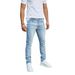 Men's Slim Fit Denim Jeans Street Hip Hop Style Washed Skinny Jeans For Summer, Classic Blue & Black Tones_mkmklike.com