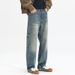 CLEANFIT New Jeans Men's Loose Straight Drape Large Size Mid-waist Trousers American Double Craftsmanship Trendy Brand Shili Coco K11 Denim Knowledge_mkmklike.com