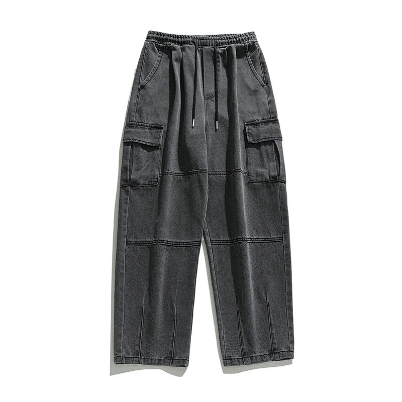 Men's Jeans Spring New Vintage Distressed Washing Overalls Trousers For Men_mkmklike.com