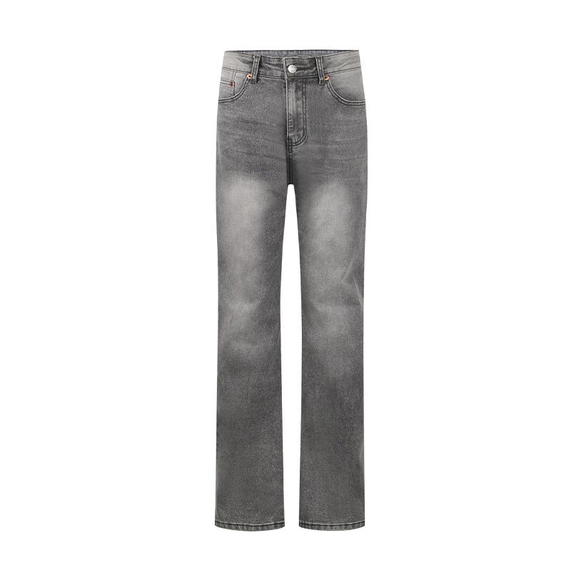 Light Blue Curved Knife Jeans For Men In Summer, Thin American Style Vibe Pants, High Street Ruff Handsome, Slim And_mkmklike.com