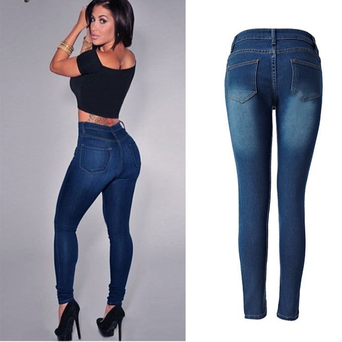 Women's Clothing High Waist Elastic Slim Pencil Pants_mkmklike.com