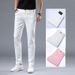 Men's Clothing Spring And Summer European Casual Men's Trousers High End Trendy Thin Versatile Stretch Slim Straight Jeans_mkmklike.com