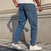 Men's Clothing Fitted Tapered Casual Jeans American Style Export Fashionable Versatile Street Style_mkmklike.com
