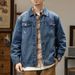 Factory Direct Sales New American Retro Denim Jacket Men's Loose And Fattened Plus Size Denim Jacket Men's 150kg_mkmklike.com