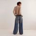 Vintage Wash High Waist Wide Leg Jeans For Women - Distressed Denim Pants With Medium Stretch, Comfortable Cotton Blend, Streetwear Fashion_mkmklike.com