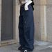 American High Street Straight Slacks Loose Wide-leg Slacks Men's Logging Pants_mkmklike.com