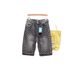 Men's Trendy High Street Jacquard Ripped Denim Shorts Design Niche Loose Straight Retro Five Point Summer Brand Pants_mkmklike.com