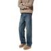 Men's Clothing Retro Cleanfit Straight Leg Jeans Loose Casual Trousers Classic Straight Leg Jeans - Vintage Washed Denim Pants For Cleanfit Style_mkmklike.com
