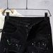 Men's Retro Washed Denim Shorts Summer Casual Loose Fit Mid Waist Vintage High Street Style Old Blue_mkmklike.com