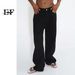 EF JEANS | 2023 New Summer Loose Straight Casual Pants Color Personalized Retro Jeans Black_mkmklike.com