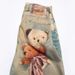 Men's Mid Low Waist Baggy Jeans, European American Street Style Fashion Bear Graffiti Printed Denim Pants Ins Style_mkmklike.com
