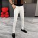 Men's Clothing Trendy Men's Ripped Cropped Jeans Slim Fit Casual Style Perfect For Fall For Formal & Casual_mkmklike.com