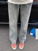 Men's High-Waisted Vintage Jeans – Cleanfit Straight-Leg Denim Pants With Slight Flare (Blue, S-XXXL)_mkmklike.com