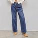 Women's Clothing Retro Blue Jeans For Women Casual Straight Leg Design Autumn Fashion Women's Denim Jeans_mkmklike.com