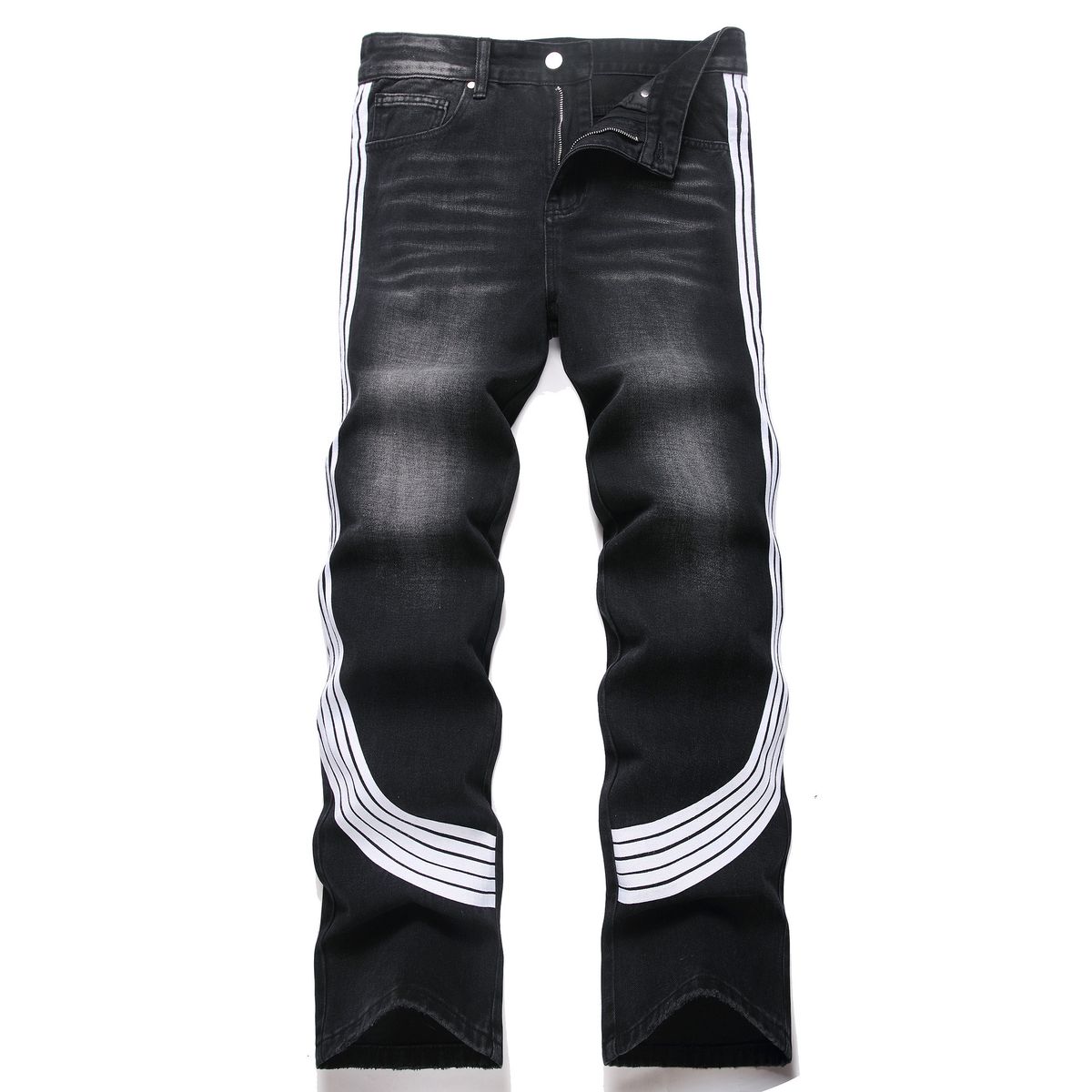 Men's High Street Trendy Striped Jeans Y2K Harajuku Style Straight Leg Casual Loose Wide Leg Trousers New Arrivals_mkmklike.com